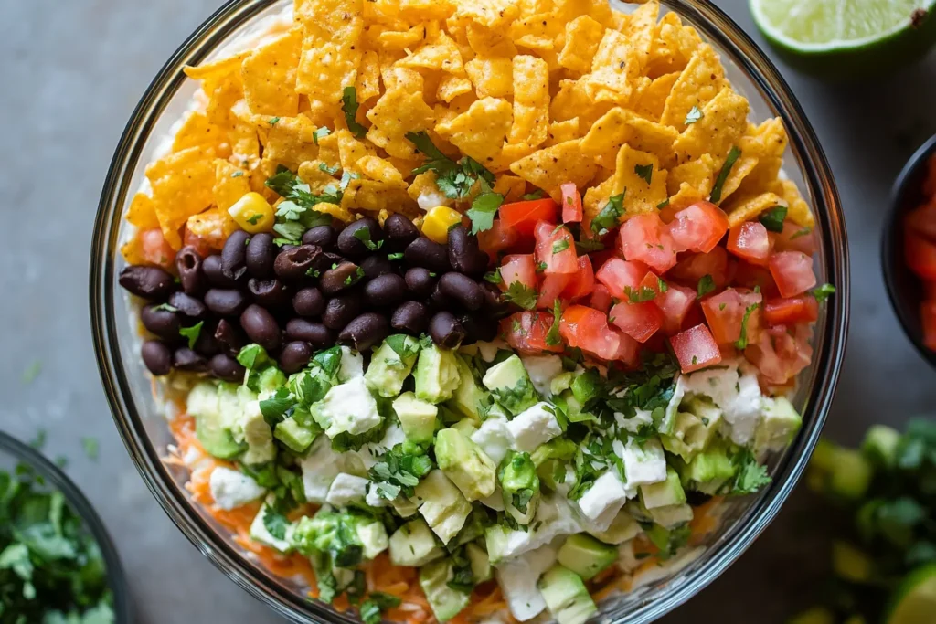 What is taco dip made of