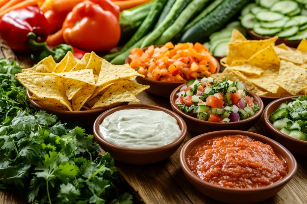 What is taco dip made of
