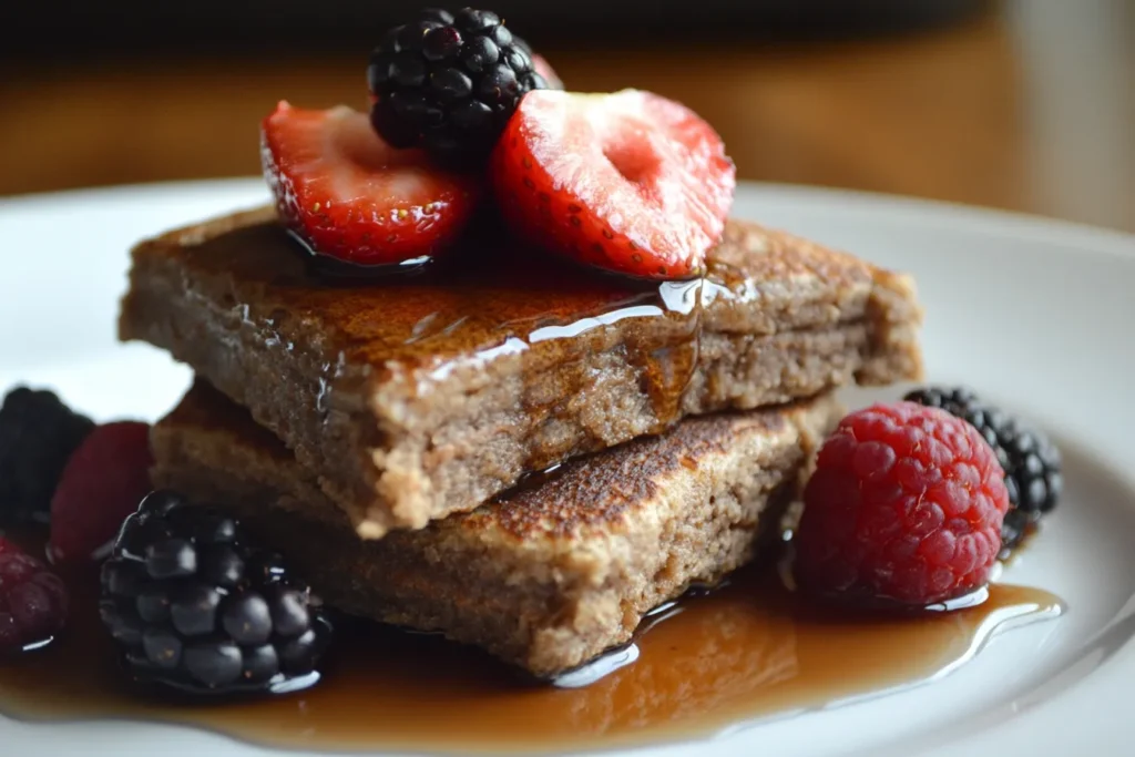 Why do bodybuilders eat pancakes?