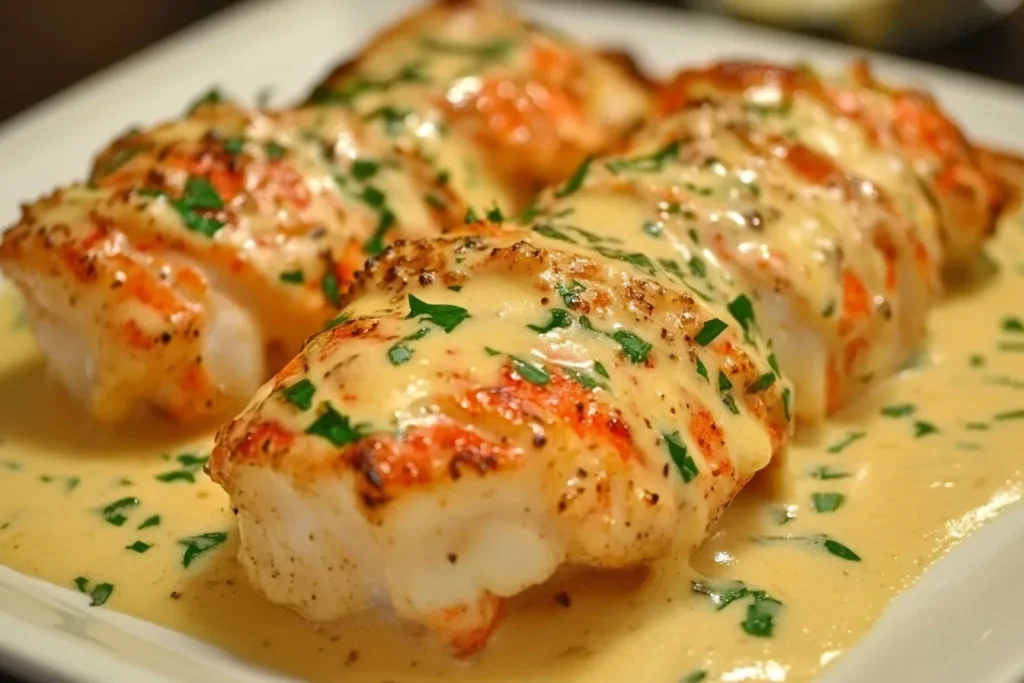 creamy garlic butter lobster tails