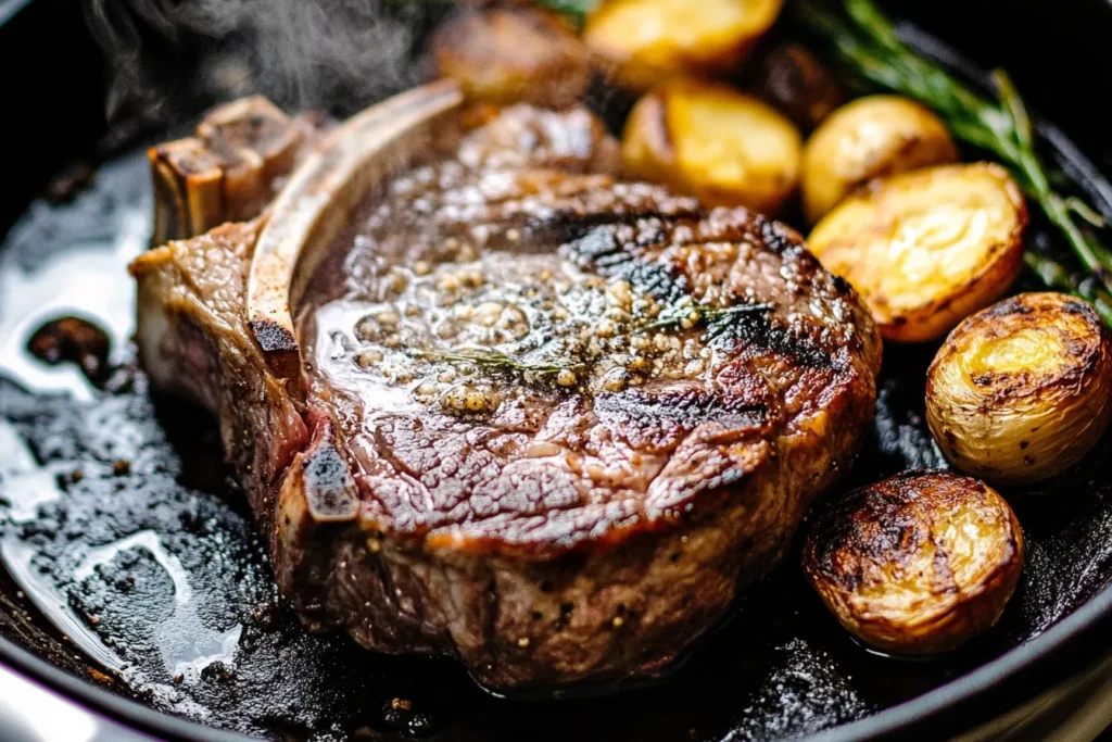 Should I sear a ribeye roast before cooking?