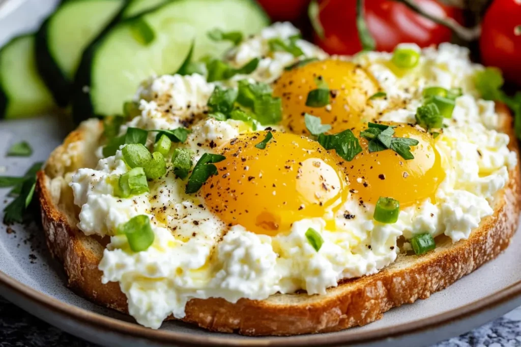 Why add cottage cheese to eggs?