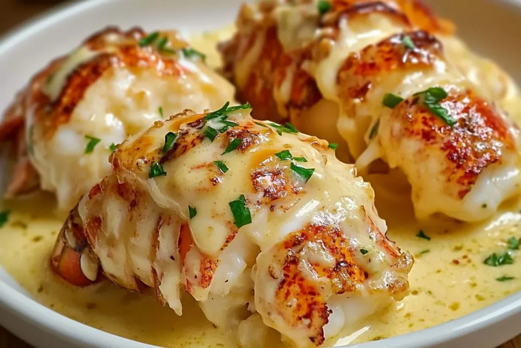 creamy garlic butter lobster tails