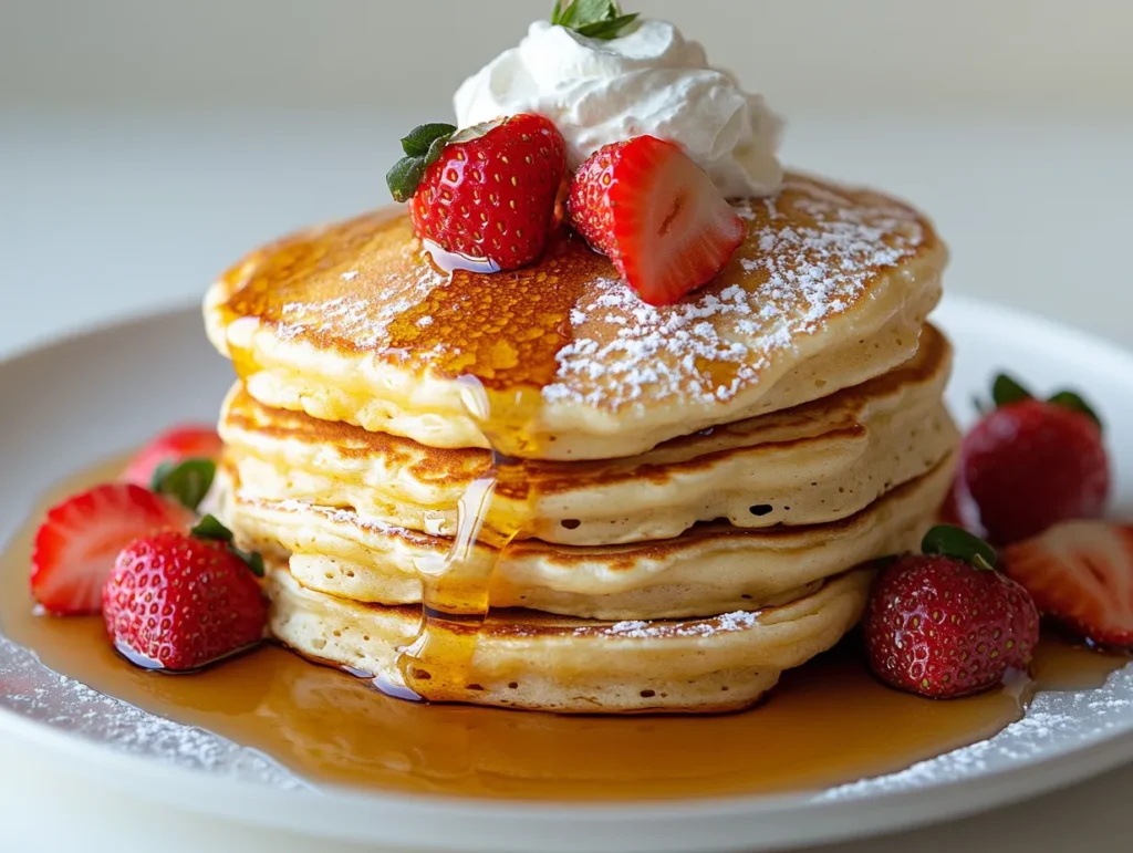 Why are restaurant pancakes so fluffy
