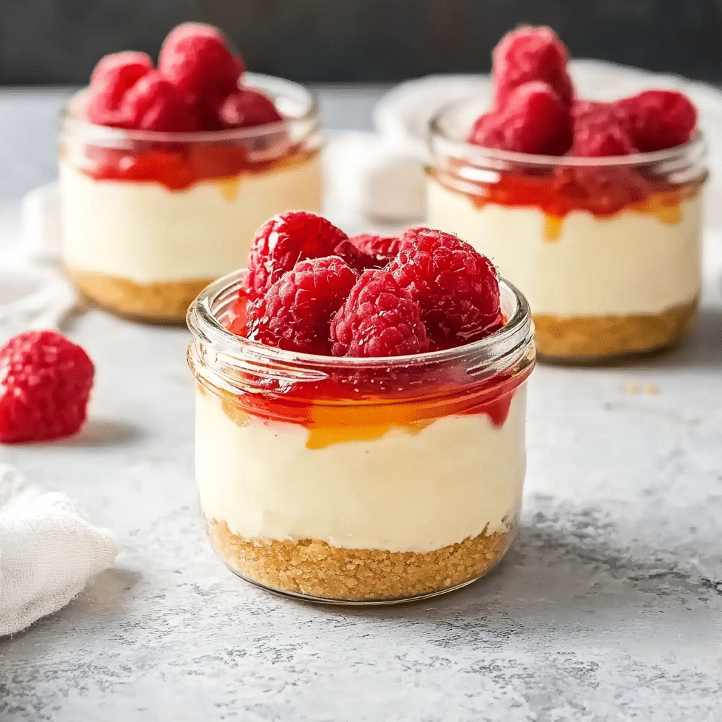 Instant Pot Mason Jar Cheesecakes with fruit toppings