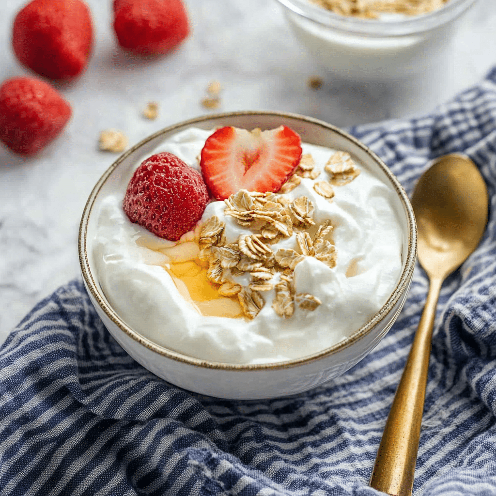 Served instant pot greek yogurt with fruit