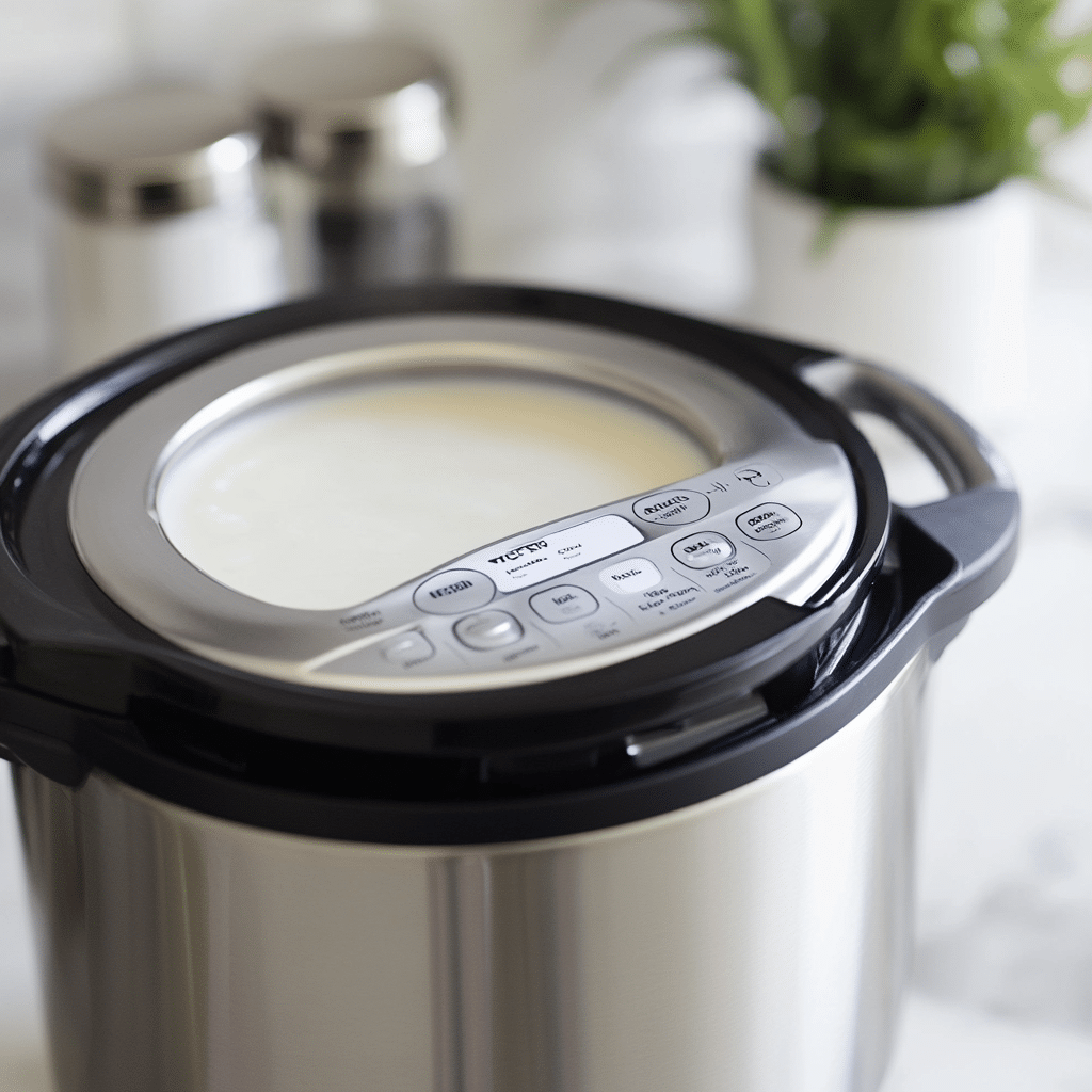 Instant pot yogurt process step