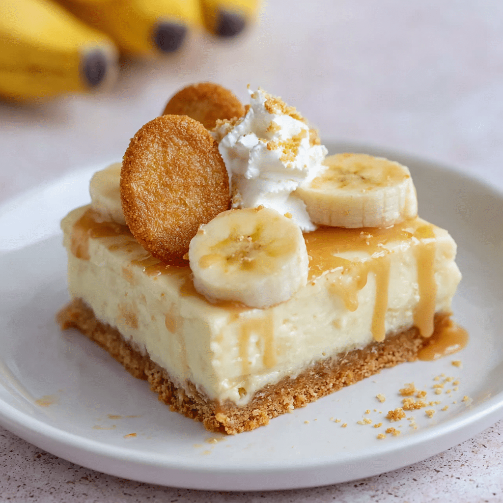 Banana Pudding Cheesecake Bars