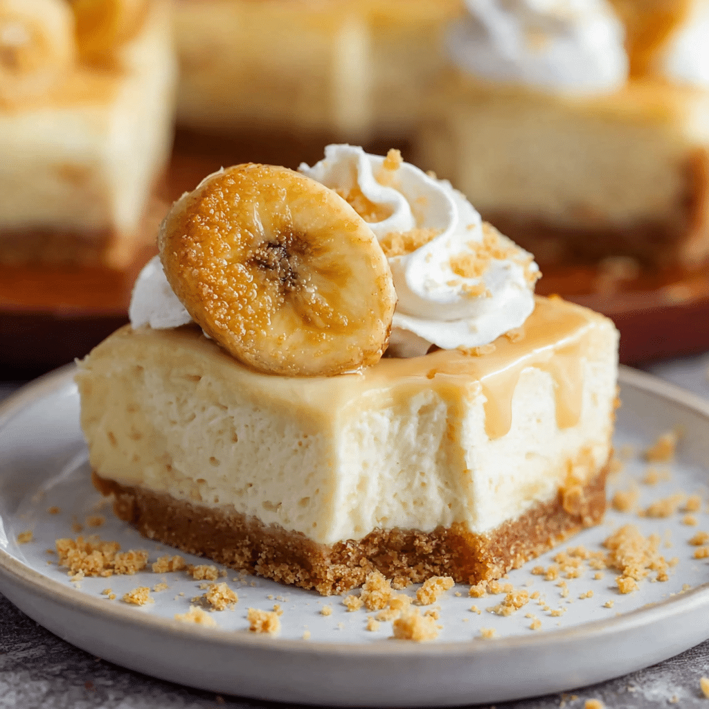 Banana Pudding Cheesecake Bars