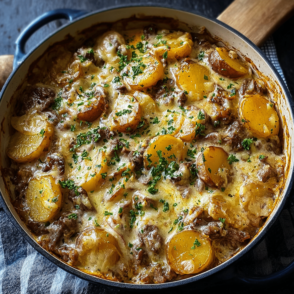 Creamy One-Pot Beef and Potato Casserole