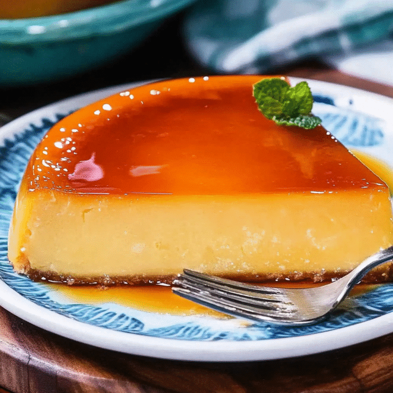 Instant Pot Flan with rich caramel and creamy texture