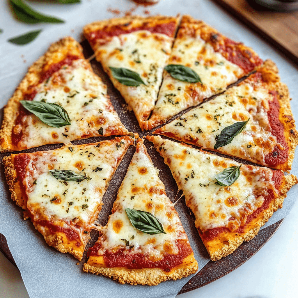 Keto cottage cheese egg pizza crust