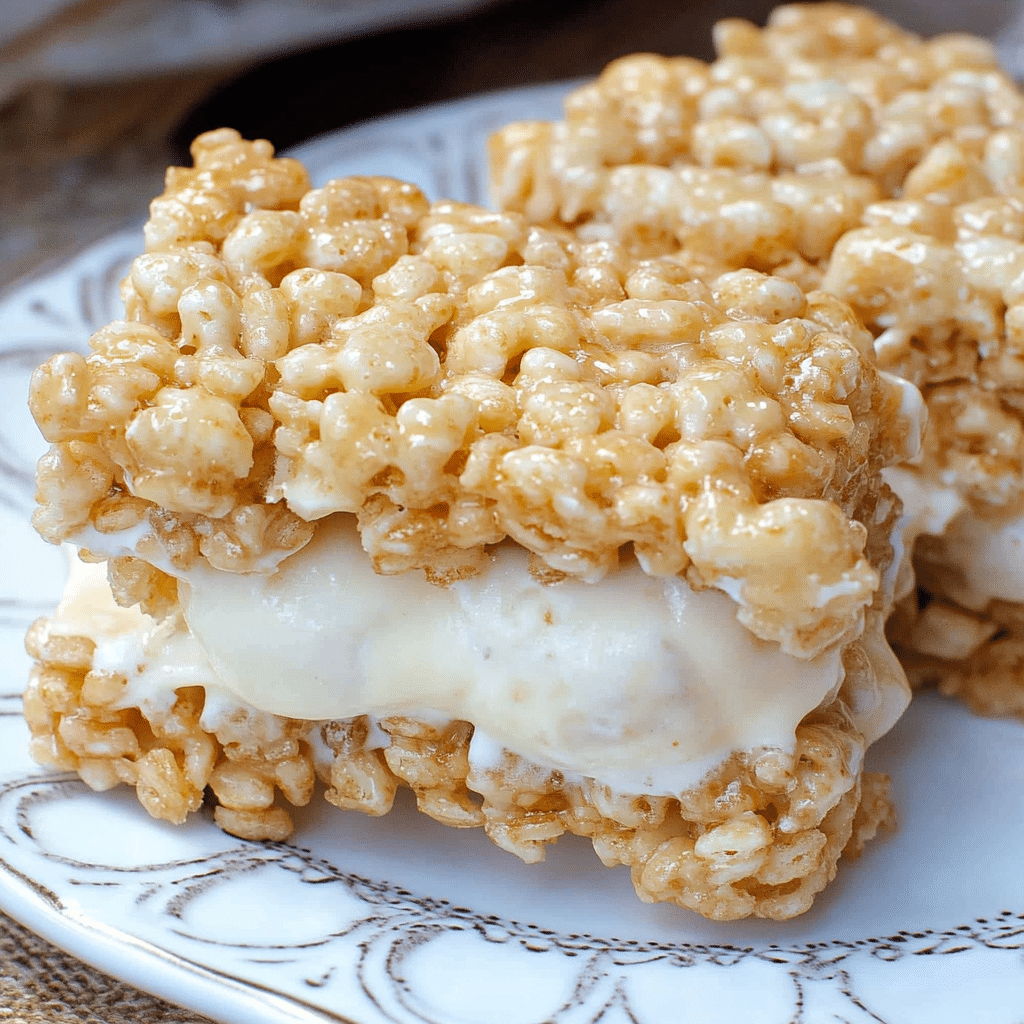 Rice Krispies Treats Ice Cream Sandwich