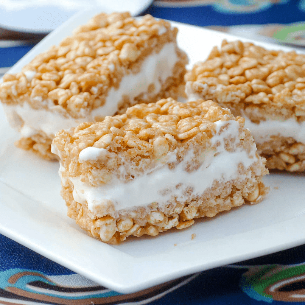 Rice Krispies Treats Ice Cream Sandwich