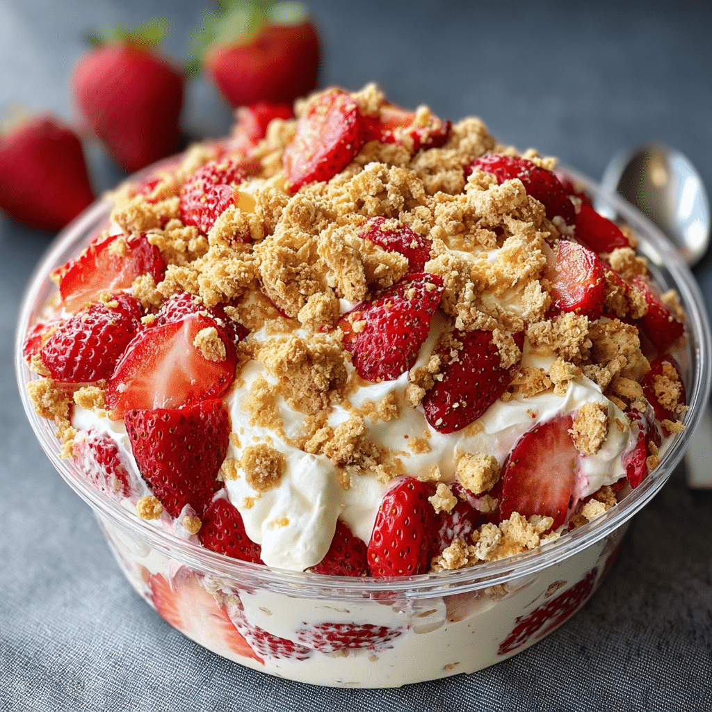 Strawberry Crunch Cheesecake Salad