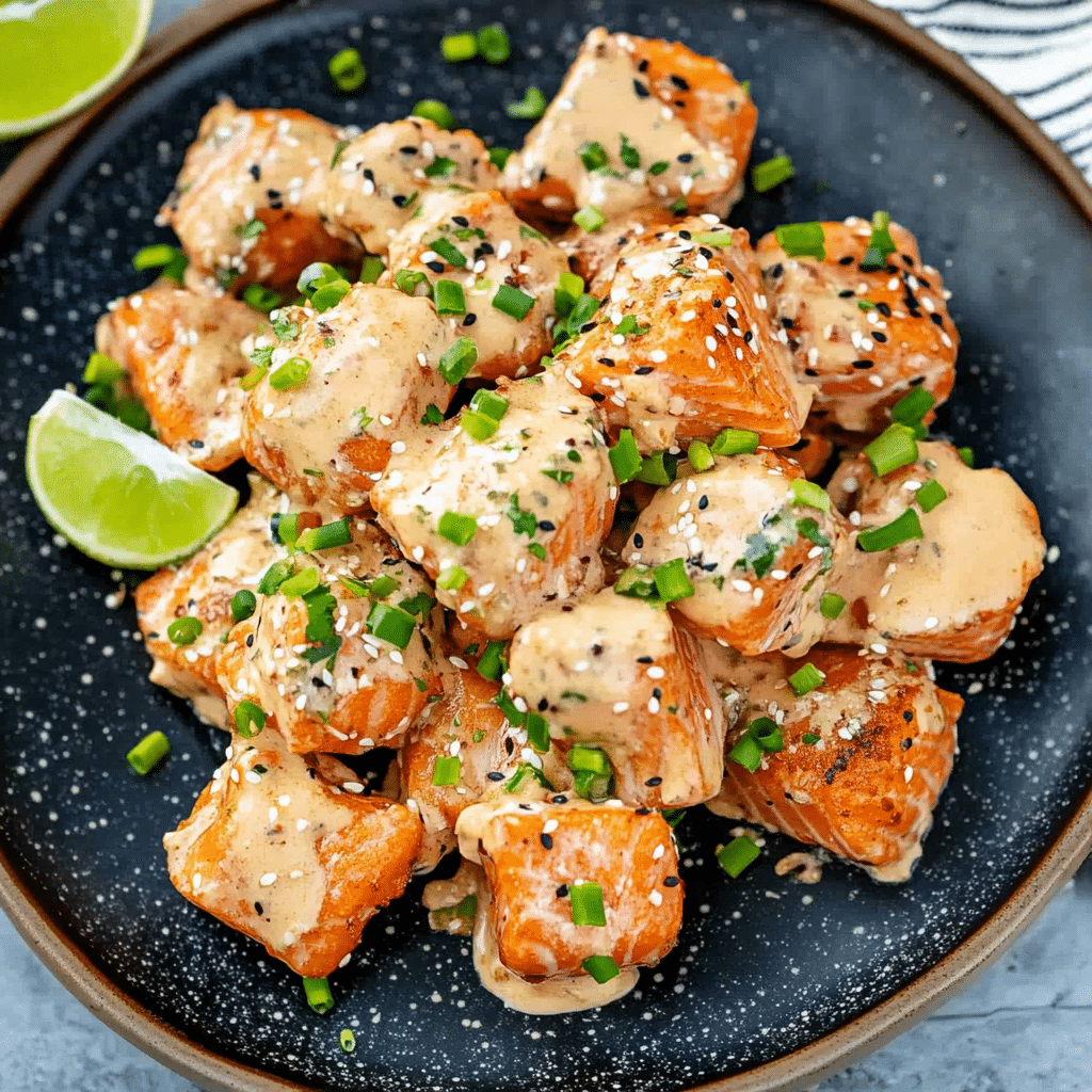 bang bang salmon bites recipe