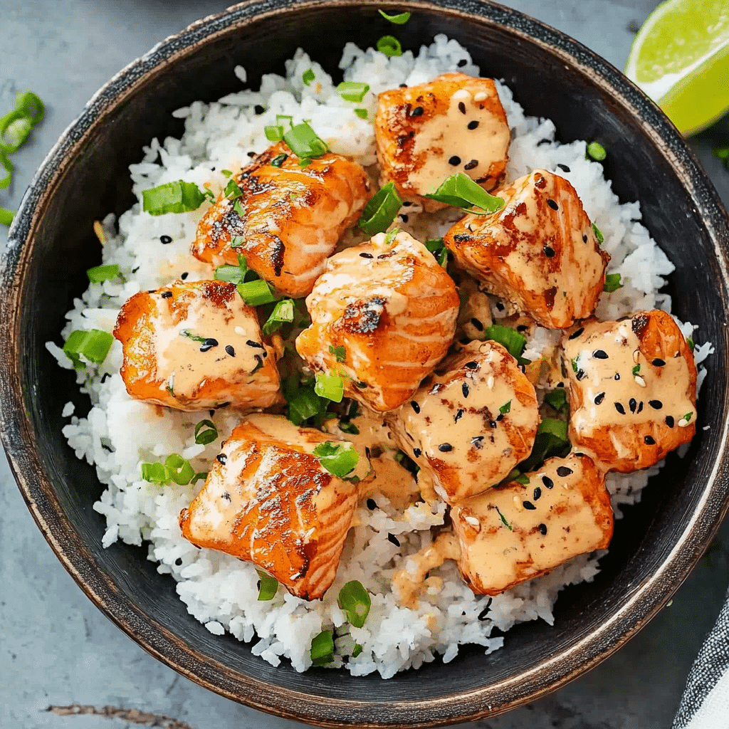 bang bang salmon bites recipe
