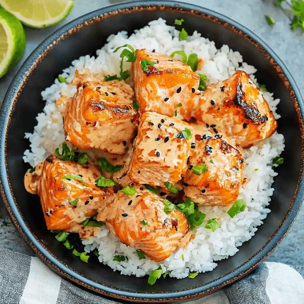 bang bang salmon bites recipe