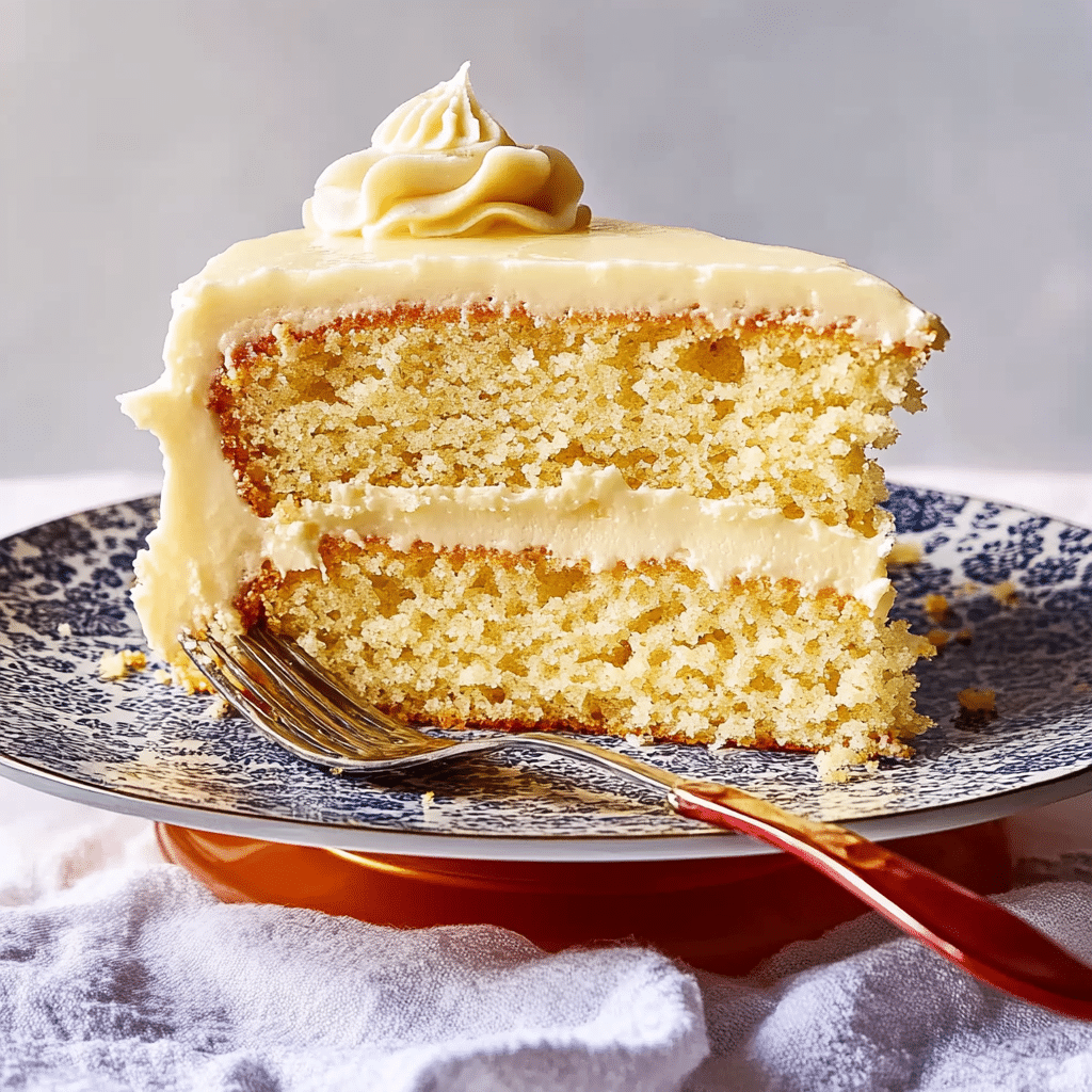 Served Instant Pot vanilla cake