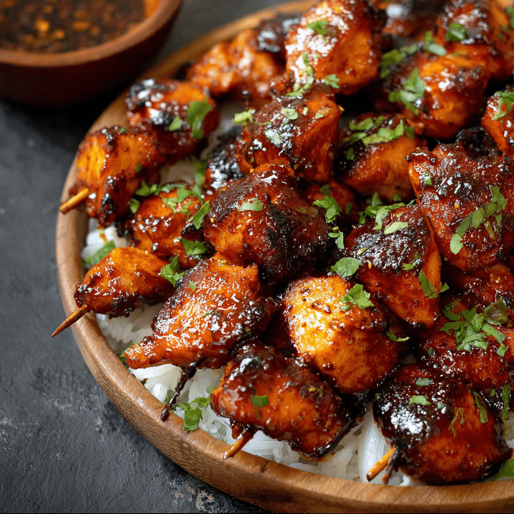 Firecracker Chicken Skewers