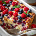 High Protein Triple Berry Bake
