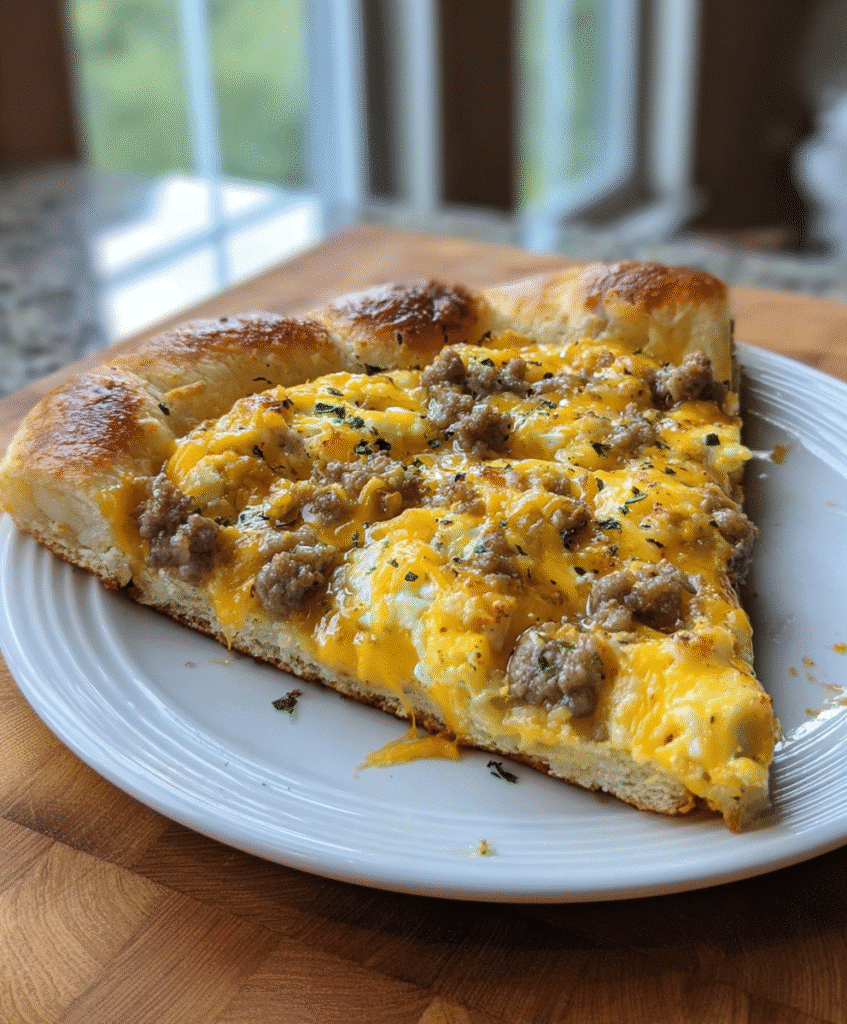 Sausage Gravy Breakfast Pizza